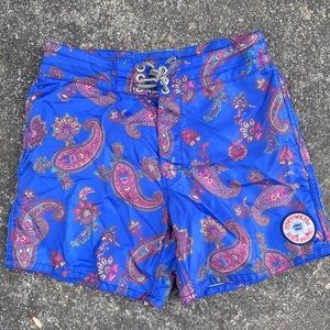 Birdwell 310 Board Shorts - Men’s Size 28 - Blue Paisley